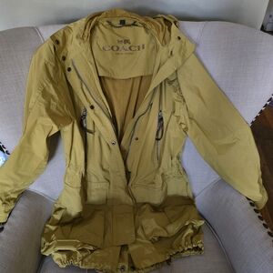NWOT Coach Yellow Raincoat